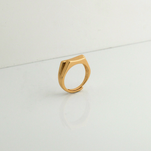 Gold Color Silver Ring