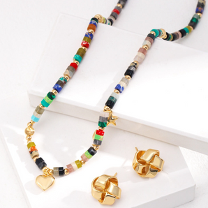 Colorful Stone Beaded Necklace