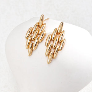 Oval Combination Earrings